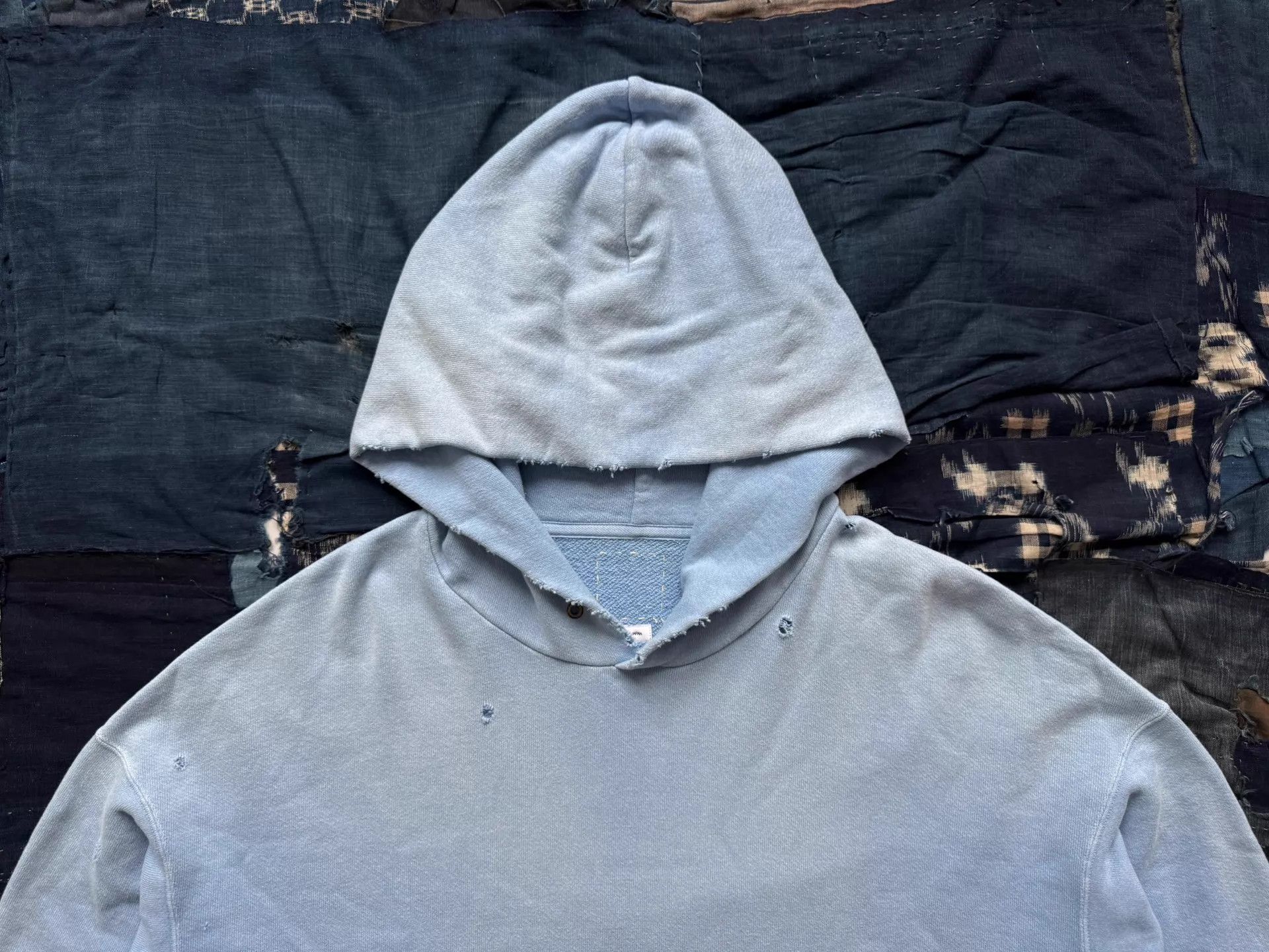 Visvim VISVIM 21SS AMPLUS HOODIE CRASH Washed Distressed Blue 2 Size US M / EU 48-50 / 2 - 5 Thumbnail