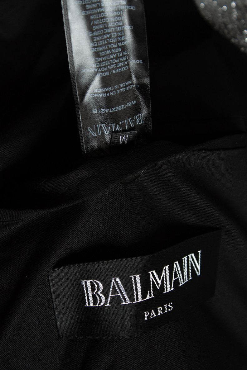 Balmain Balmain, Silver bomber with lurex Size US M / EU 48-50 / 2 - 6 Thumbnail
