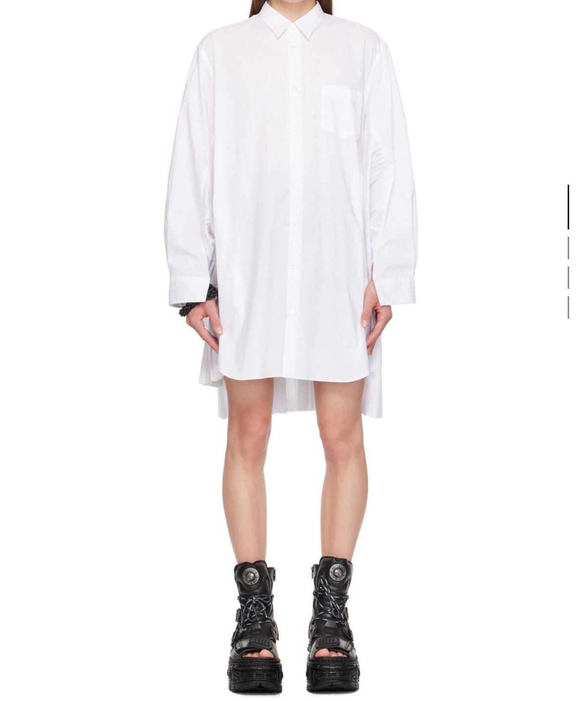 Junya Watanabe Junya Watanabe white pleated minidress Size XS / US 0-2 / IT 36-38 - 1 Thumbnail