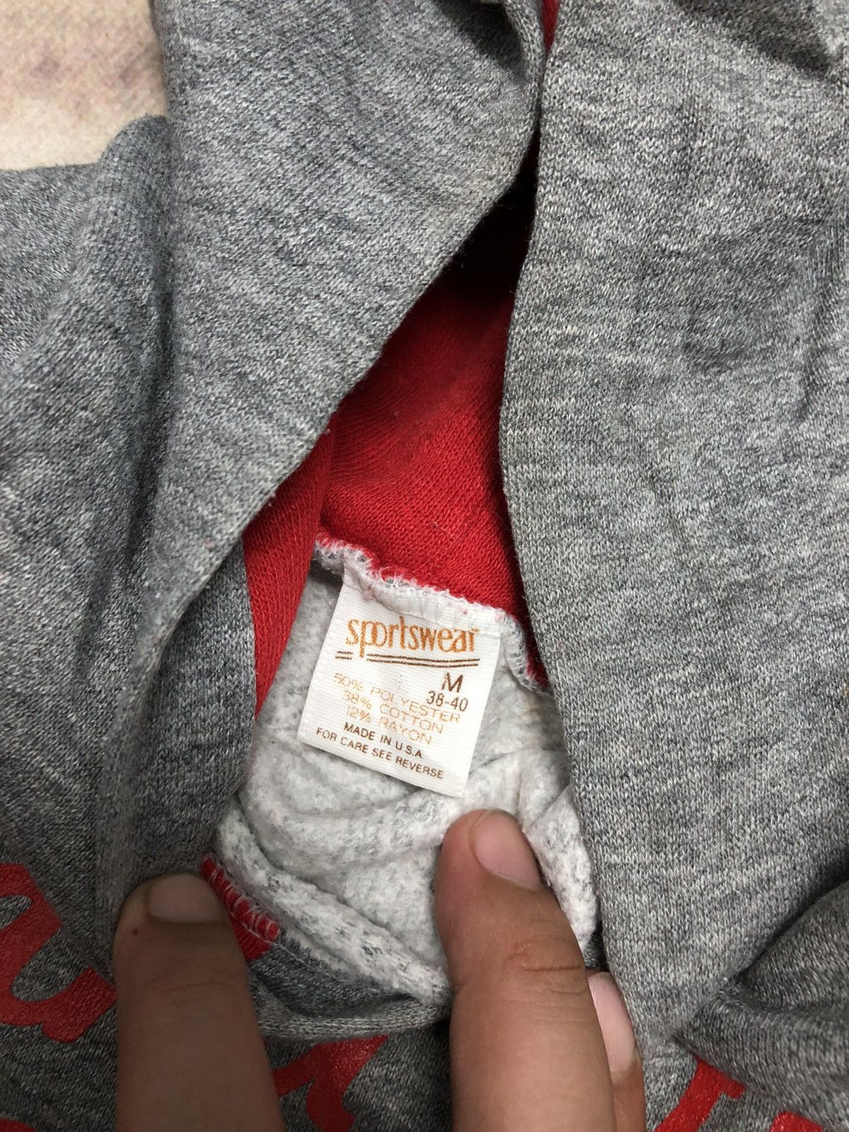 Vintage Vintage 80’s Grand View College Hoodie Biglogo Size US S / EU 44-46 / 1 - 5 Thumbnail