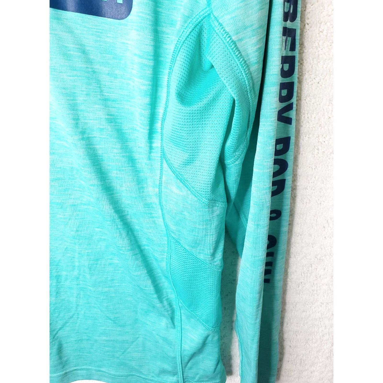 Under Armour Under Armour Sun Shirt Mens S Turquoise Heathered Long Sleeve Crew Neck HeatGear T-Shirt Logo01 Fishing Boating All Seasons Breathable Size US S / EU 44-46 / 1 - 7 Thumbnail