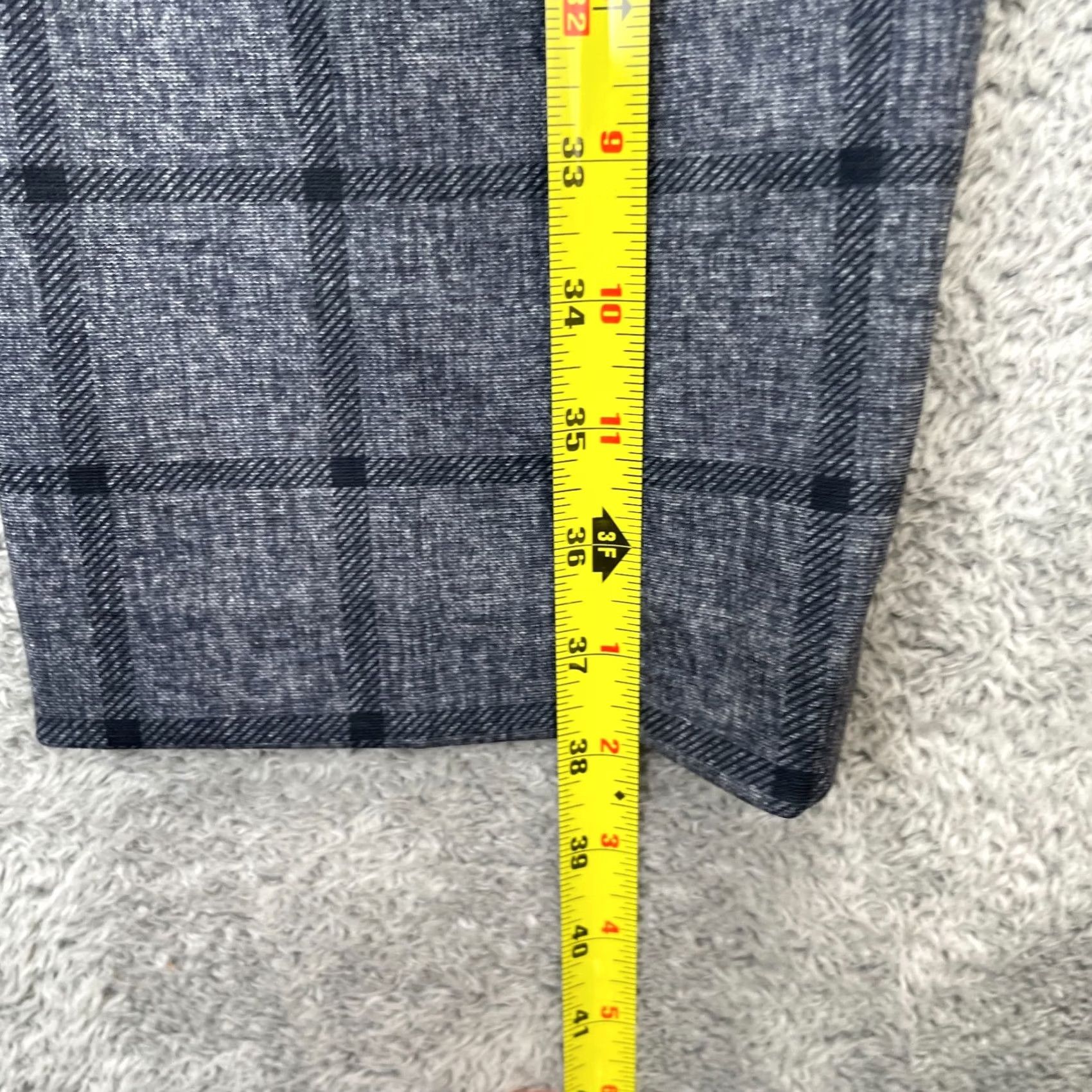 Vintage Chico's Pants Womens Medium Gray Plaid Straight Leg Slimming Ankle Casual Co Size 32" / US 10 / IT 46 - 7 Thumbnail