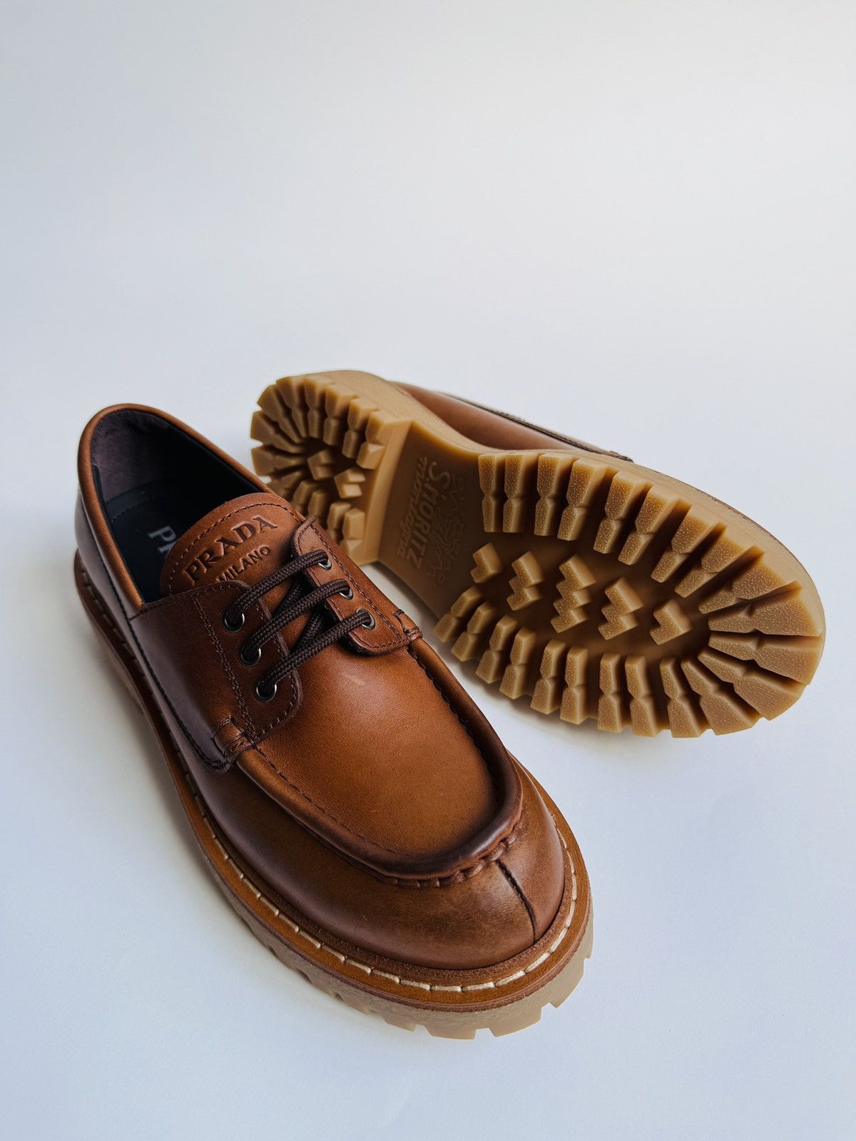 Prada Prada - St. Moritz leather loafers Size US 6.5 / EU 39-40 - 5 Thumbnail