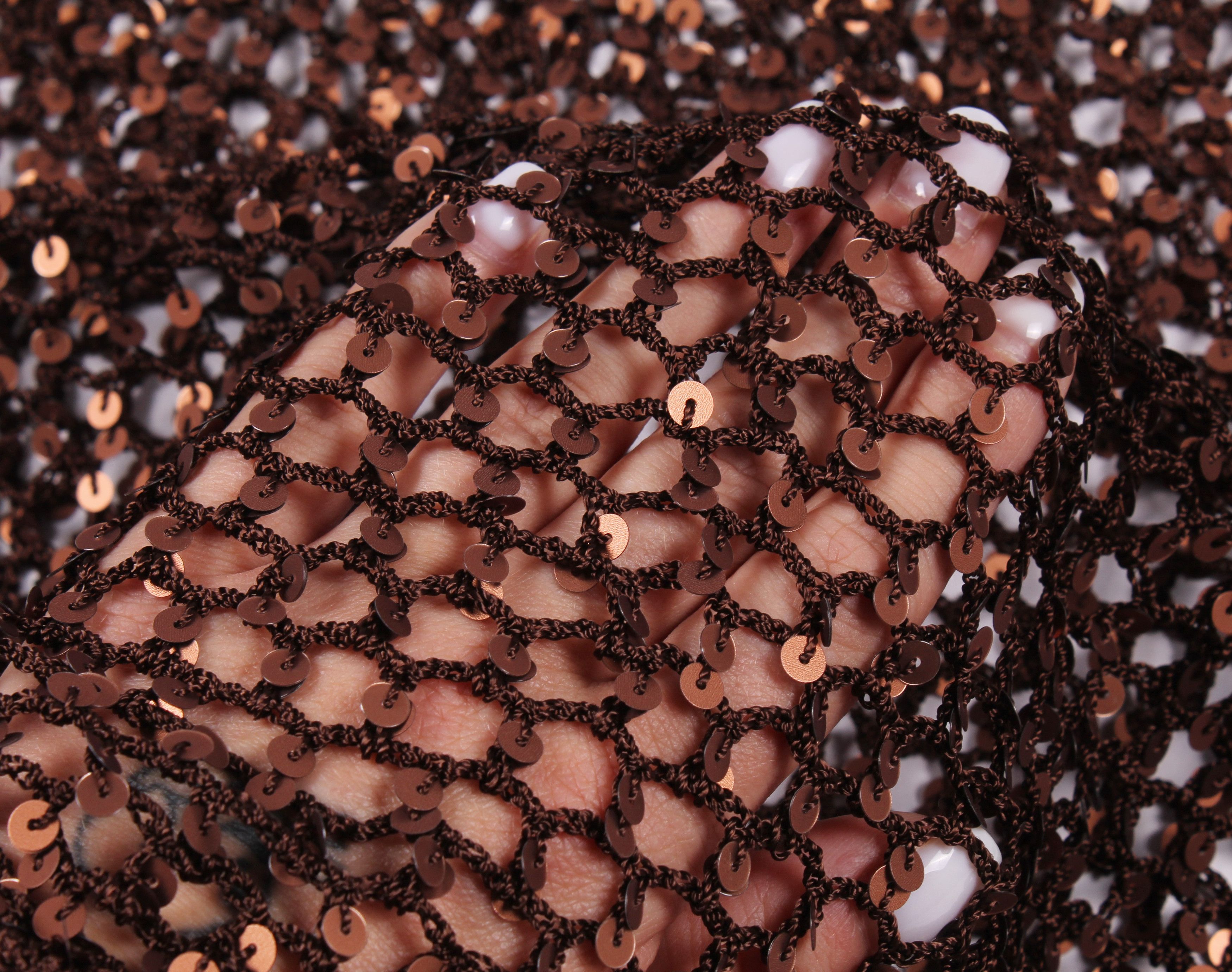Vintage Vintage Y2K Cute Crochet Net Knit Sparkle Top Blouse Size S / US 4 / IT 40 - 8 Thumbnail