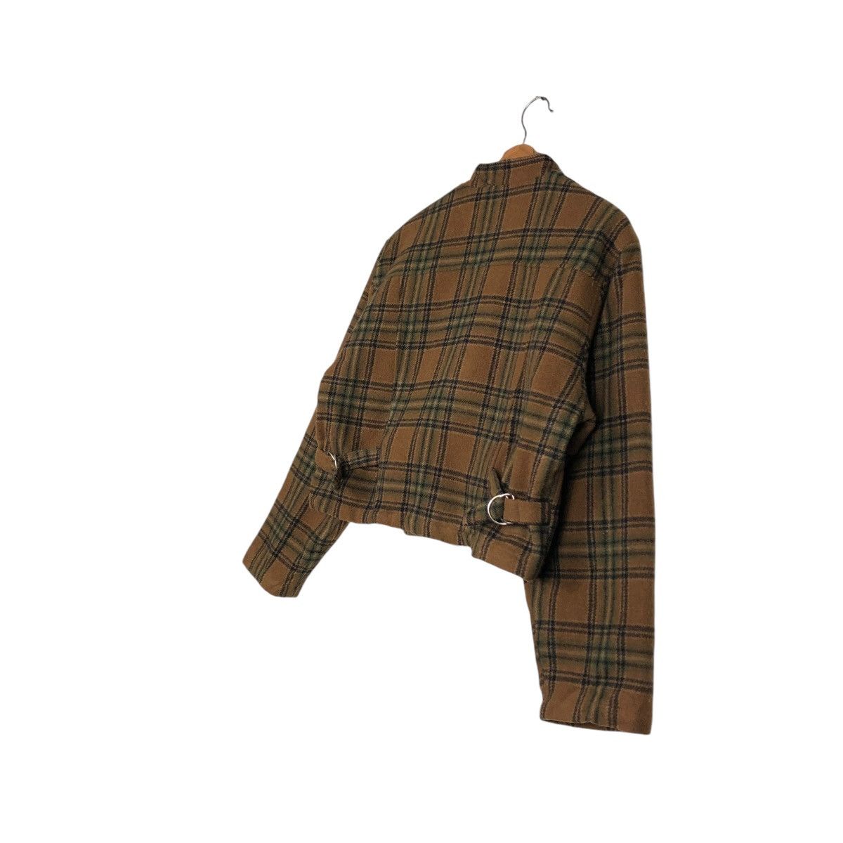 Japanese Brand 🔥VINTAGE CROPPED WOOL BIKER JACKET SABUROKU TARTAN DESIGN Size US M / EU 48-50 / 2 - 13 Thumbnail