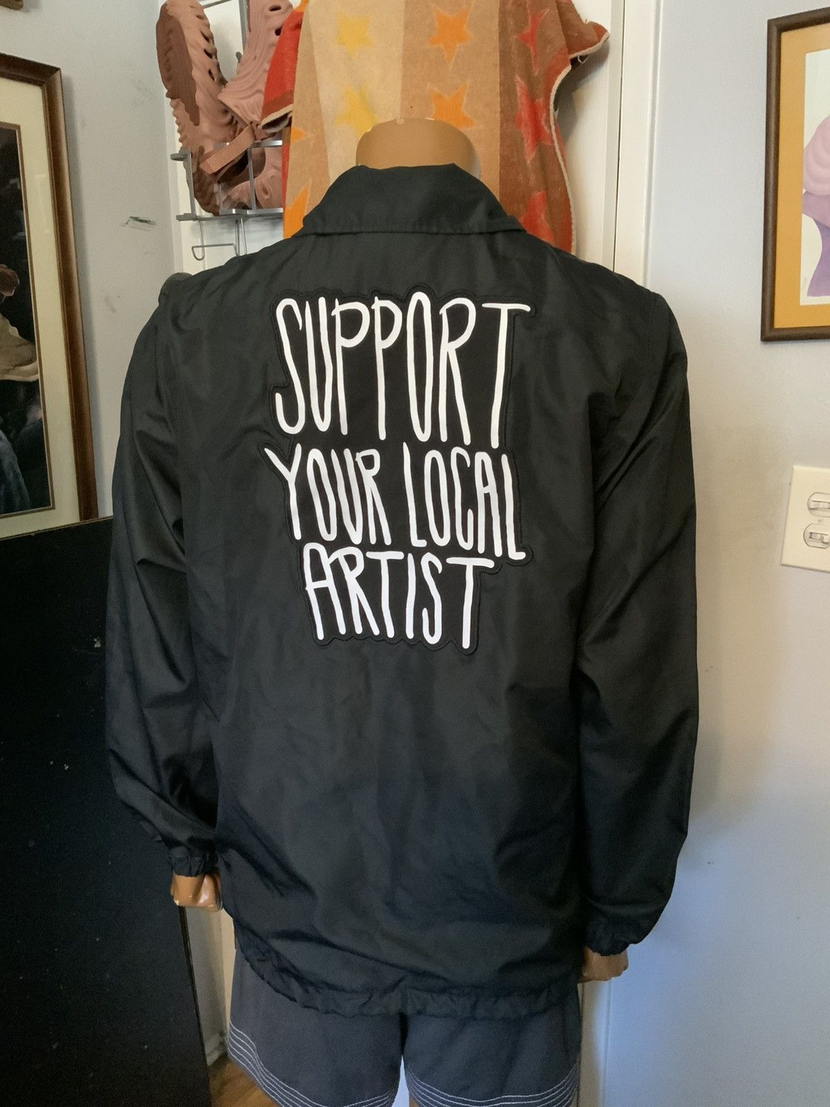47 Brand Secret Wells Support Your Local Artist Windbreaker Jacket Size US M / EU 48-50 / 2 - 10 Thumbnail