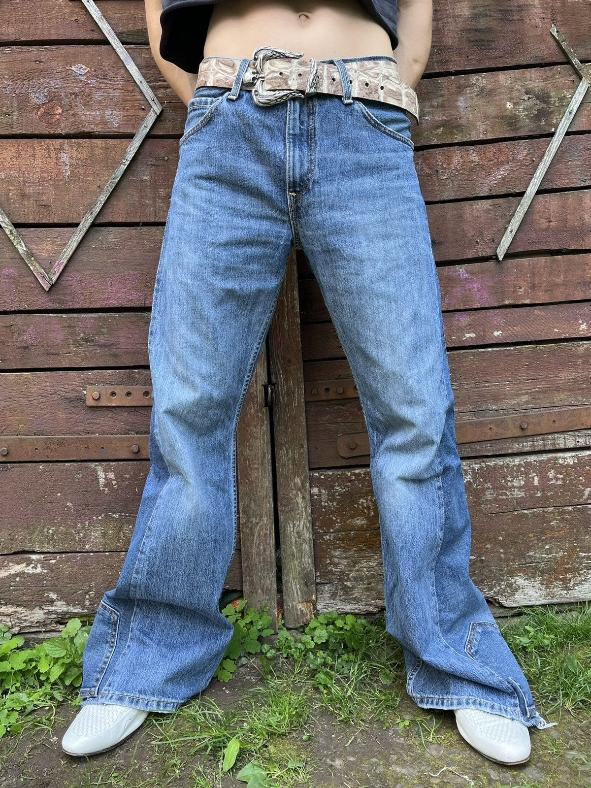 Handmade Handmade custom Levi’s denim jeans reworked flared pants Size US 32 / EU 48 - 14 Thumbnail