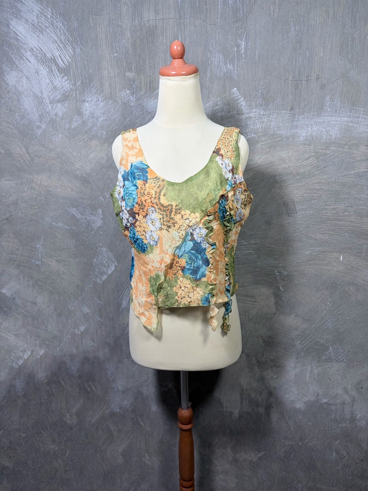 Japanese Brand Ana Sousa Women Sleeveless Tops Size L / US 10 / IT 46 - 1 Thumbnail