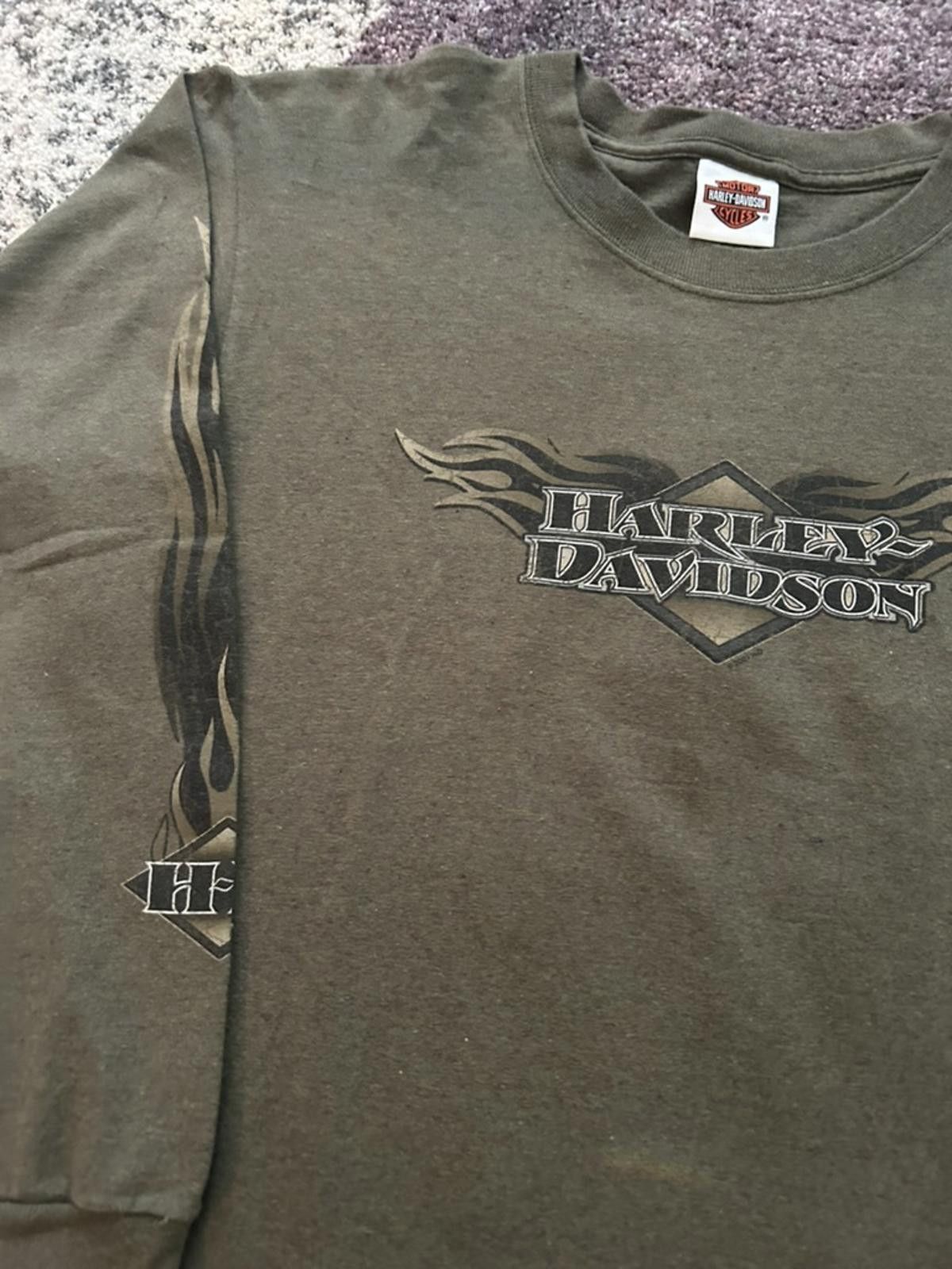 Harley Davidson Vintage Harley-Davidson Flame Long Sleeve – Mississauga Size US L / EU 52-54 / 3 - 3 Thumbnail