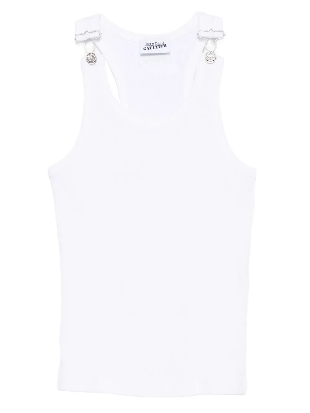 Jean Paul Gaultier TANK TOP WITH OVERALL ENGRAVED Size L / US 10 / IT 46 - 1 Thumbnail
