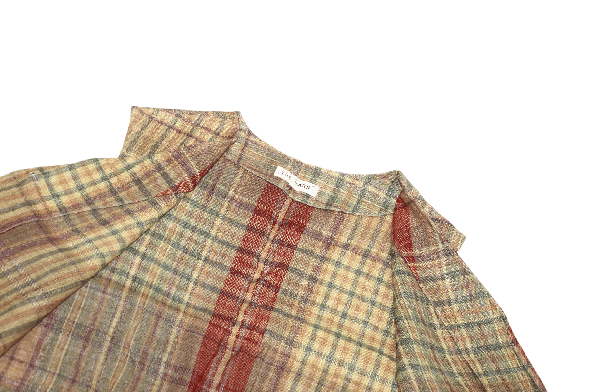 Vintage The Barn clothing and accessories Checkered Linen Waistcoat Size US M / EU 48-50 / 2 - 4 Thumbnail