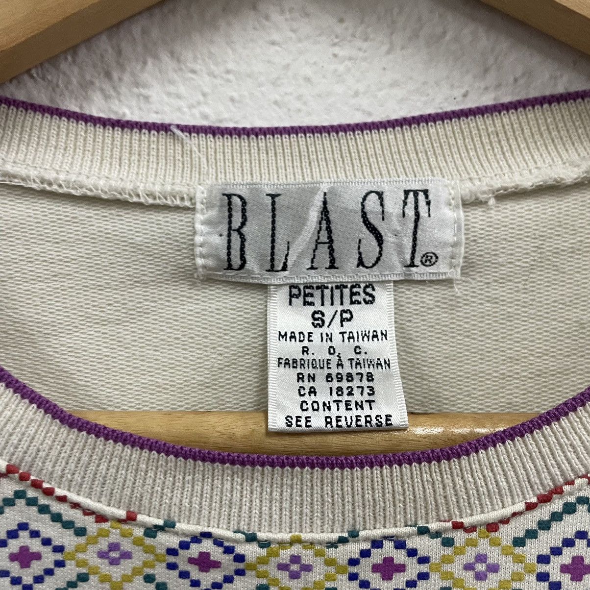 Vintage 🔥Vintage Blast Native Flower Design Sweatshirts Size US S / EU 44-46 / 1 - 8 Thumbnail