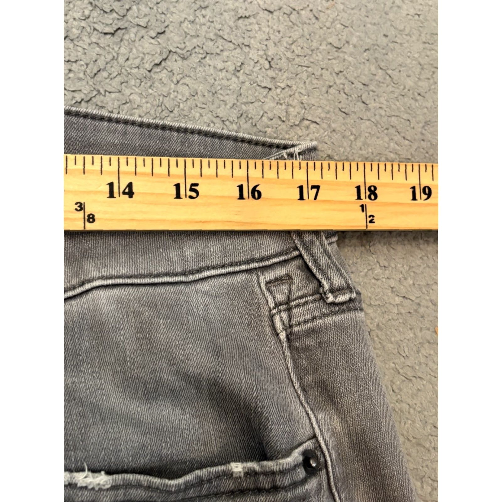 Express Express Jeans Mens 34x34 Slim Fit Gray Distressed Stretch Denim Y2K Jeans Mens Slim 34x34 Gray Size US 34 / EU 50 - 4 Thumbnail
