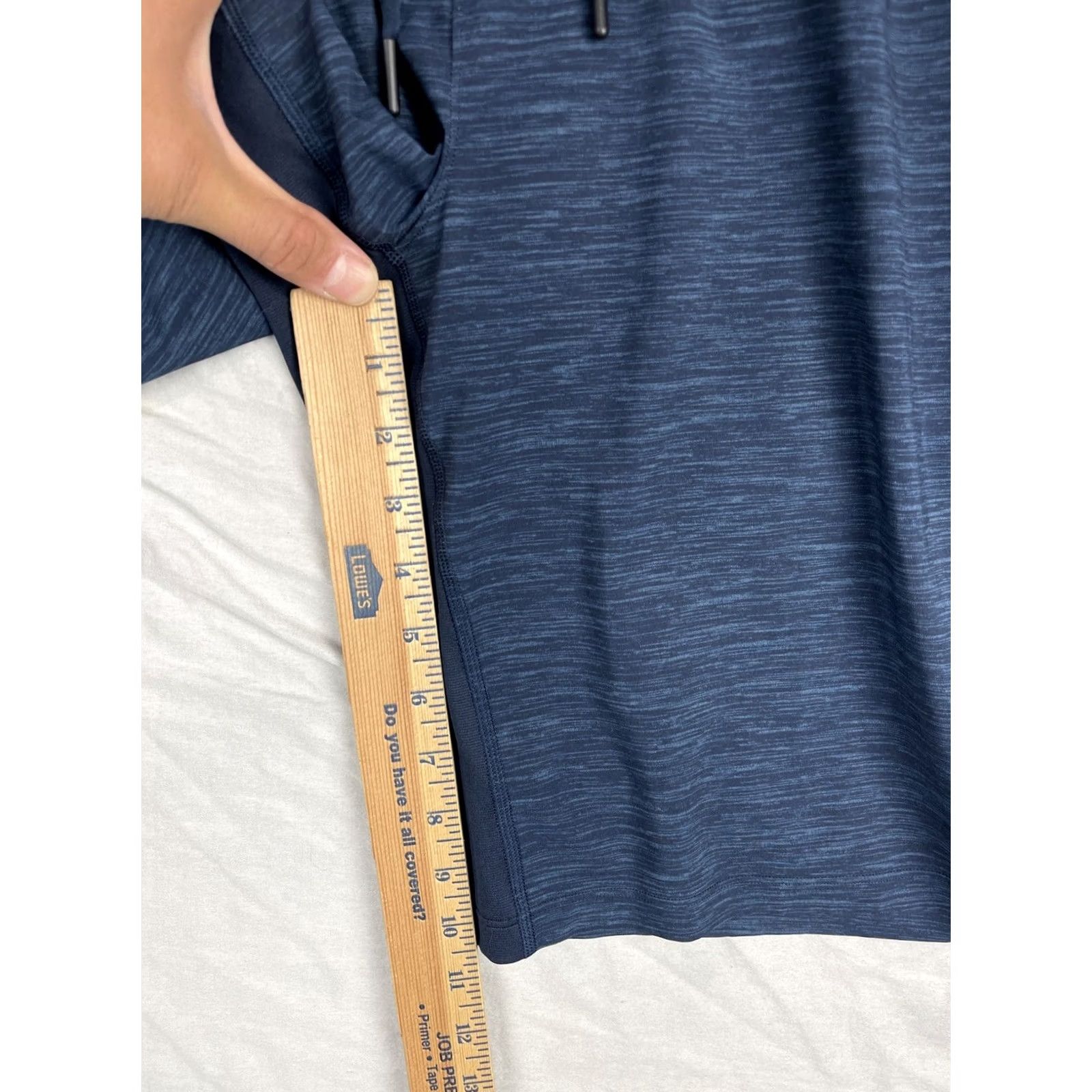 Lululemon Lululemon T.H.E. Short Mens Large Heather Blue Drawstring Athleisure LM7AATSX Size US 33 - 7 Thumbnail