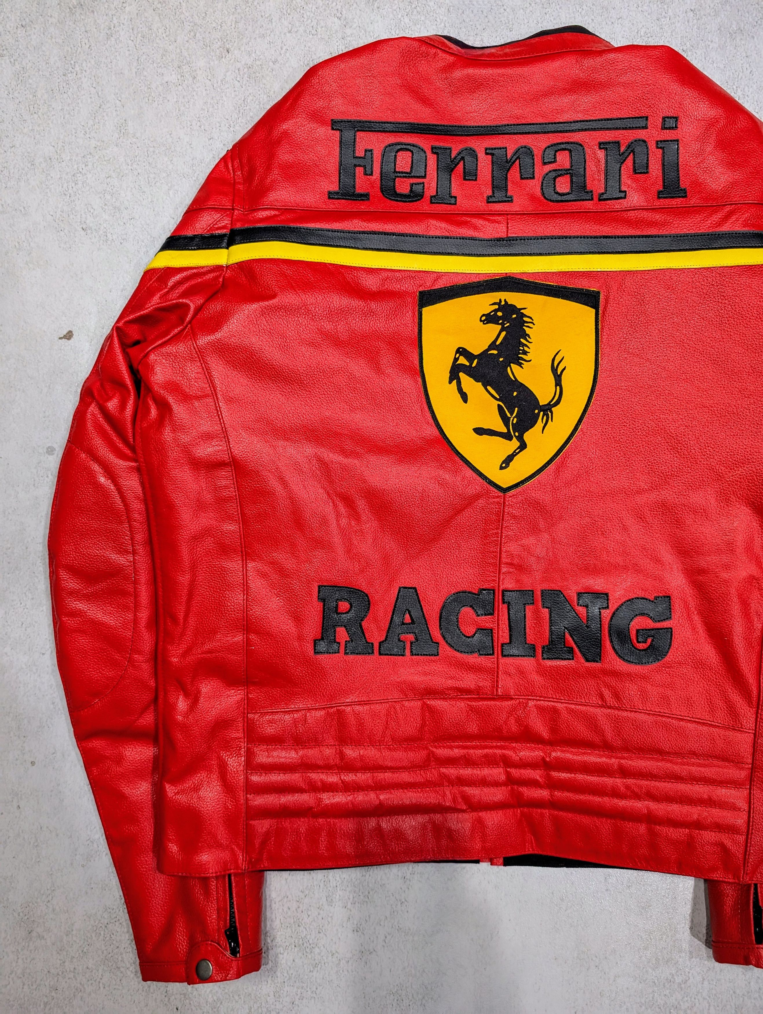 Vintage 🔥Vintage Ferrari Racing Leather Jacket 100% genuine leather Size M / US 6-8 / IT 42-44 - 8 Thumbnail