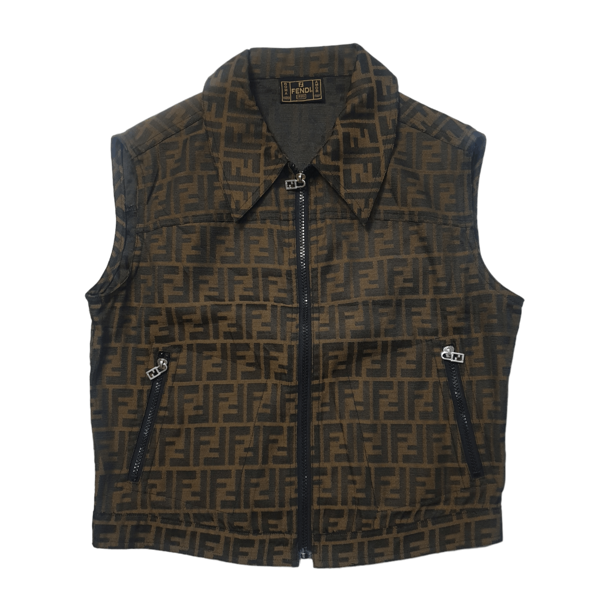 Fendi Vintage Fendi Zucca Vest Size M / US 6-8 / IT 42-44 - 1 Thumbnail