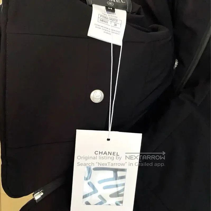Chanel Chanel Winter Black Print Short Cotton Jacket . Size S / US 4 / IT 40 - 8 Thumbnail