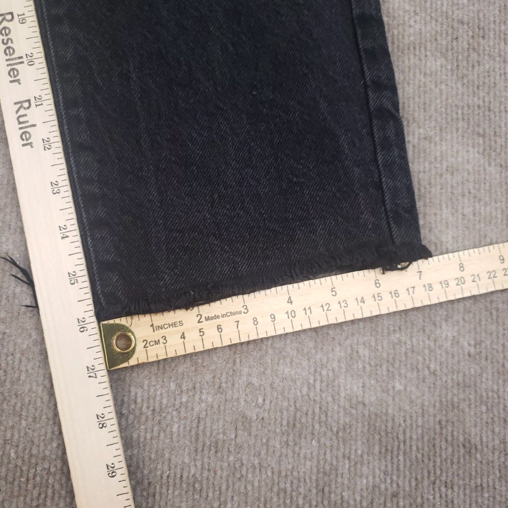 Pacsun PacSun High Rise Straight Leg Jeans Womens Black Size 27 27x26 Size 27" / US 4 / IT 40 - 3 Thumbnail