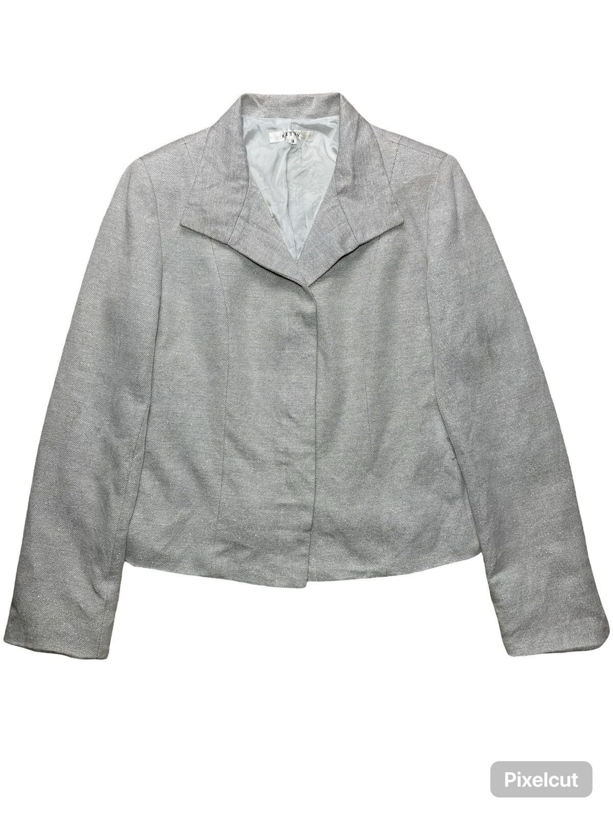 Other Ketty Cropped Blazer – Silver Shimmer ✨ Size S / US 4 / IT 40 - 1 Thumbnail