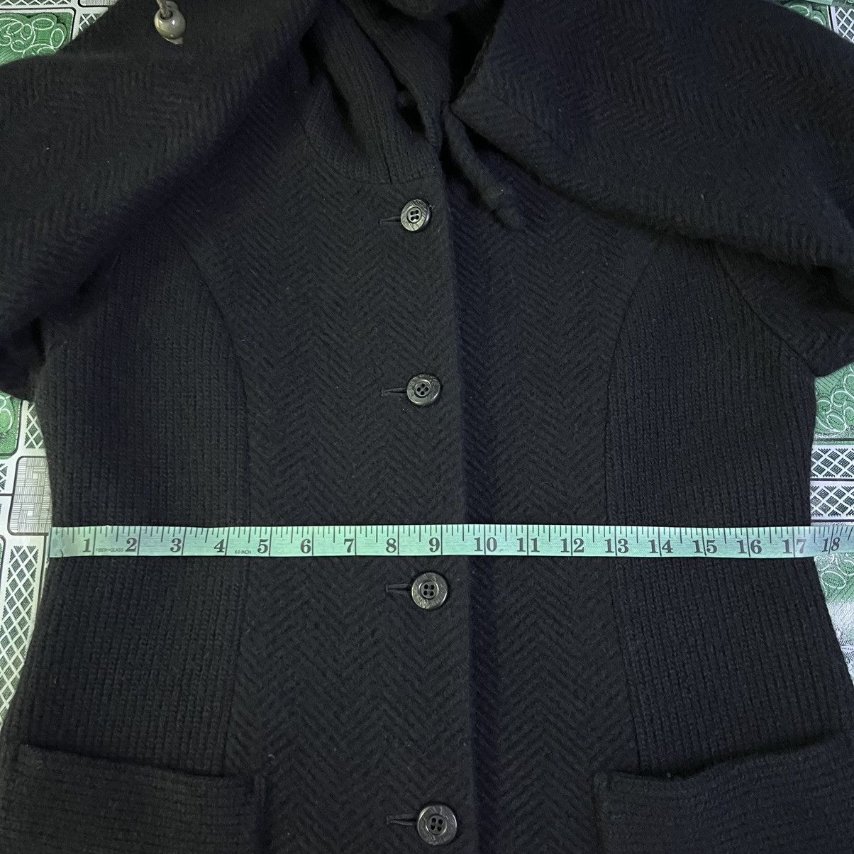 Other 🔥 black Wool Knit Giglio hoodie Long Coat Size S / US 4 / IT 40 - 5 Thumbnail