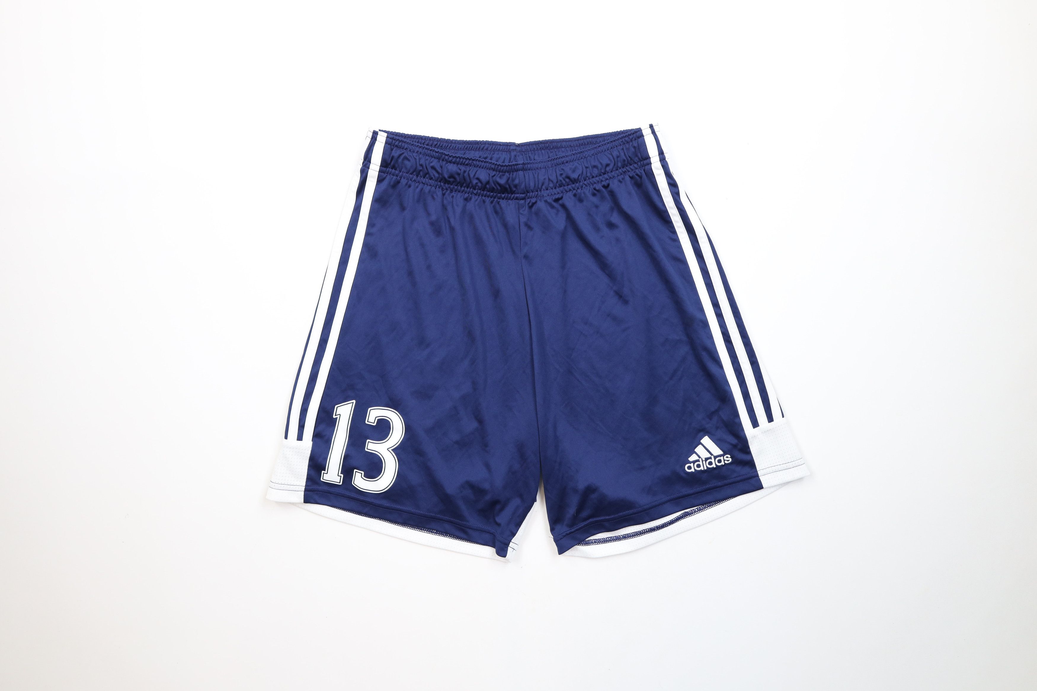 Adidas × Vintage Vintage Adidas Striped Running Jogging Soccer Shorts Blue Size US 32 / EU 48 - 1 Thumbnail
