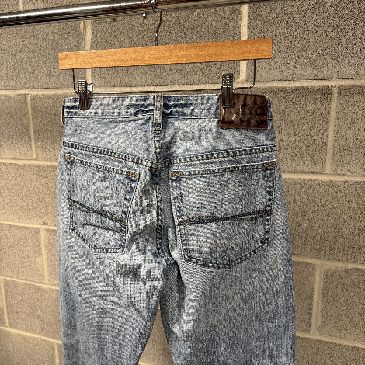 Vintage Y2K Lee Thrashed Faded Distressed Flare Jeans ERD Grunge Size US 30 / EU 46 - 6 Thumbnail