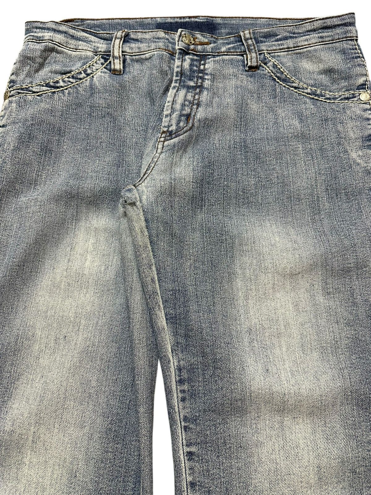 Hysteric Glamour Vintage Japanese Brand Blue Faded Wash Style Flare Jeans Size US 32 / EU 48 - 4 Thumbnail