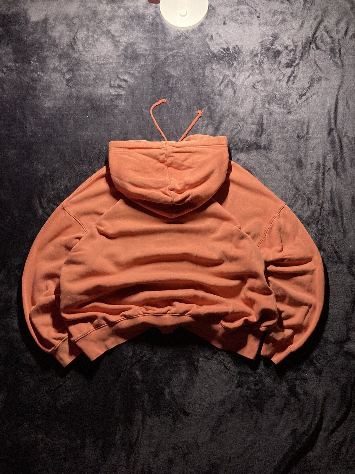 Nike × Vintage ⛩️ Nike Hoodie Center Logo Vintage Y2K Baggy Faded orange Size US L / EU 52-54 / 3 - 2 Thumbnail
