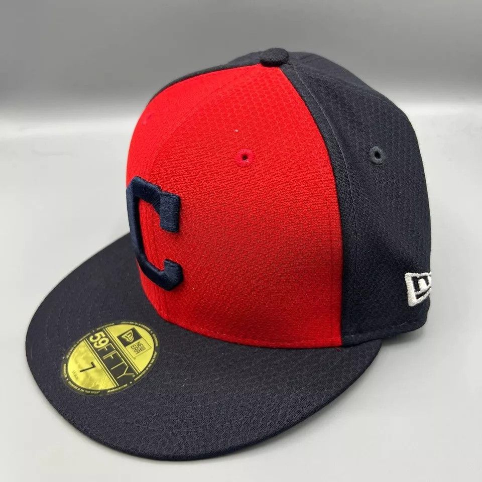 New Era Cleveland Indians Guardians Hat Men 7 Fitted Cap New Size ONE SIZE - 2 Thumbnail