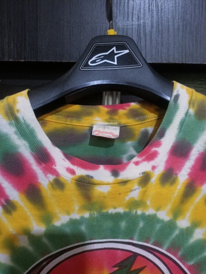 Grateful Dead Vintage 80s Grateful Dead Steal Your Face Tie Dye Size US M / EU 48-50 / 2 - 5 Thumbnail