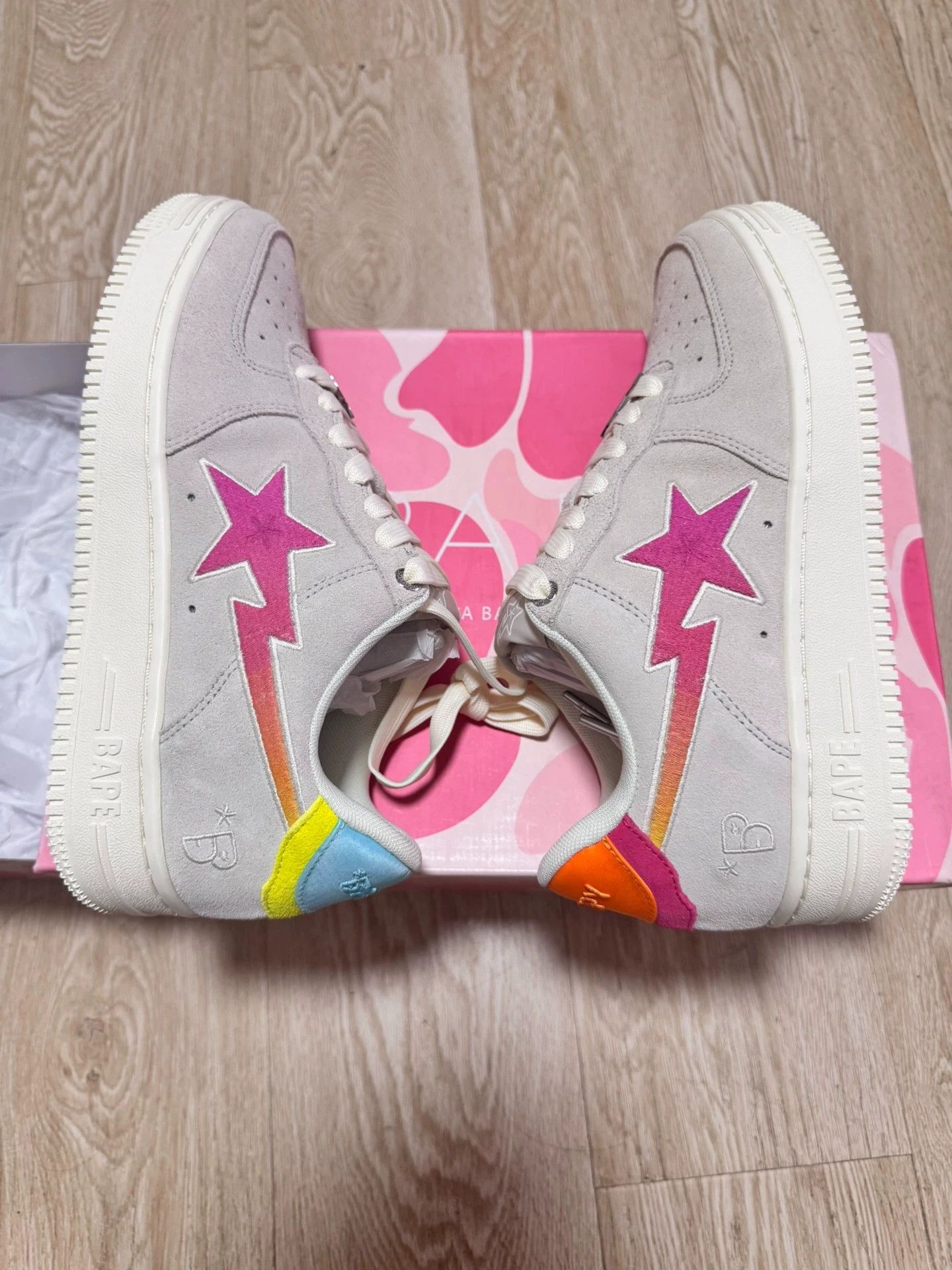 Bape BAPE STA BAPY 23ss Limited Suede Low-Top Sneaker Pink US7 Size US 7 / EU 40 - 3 Thumbnail