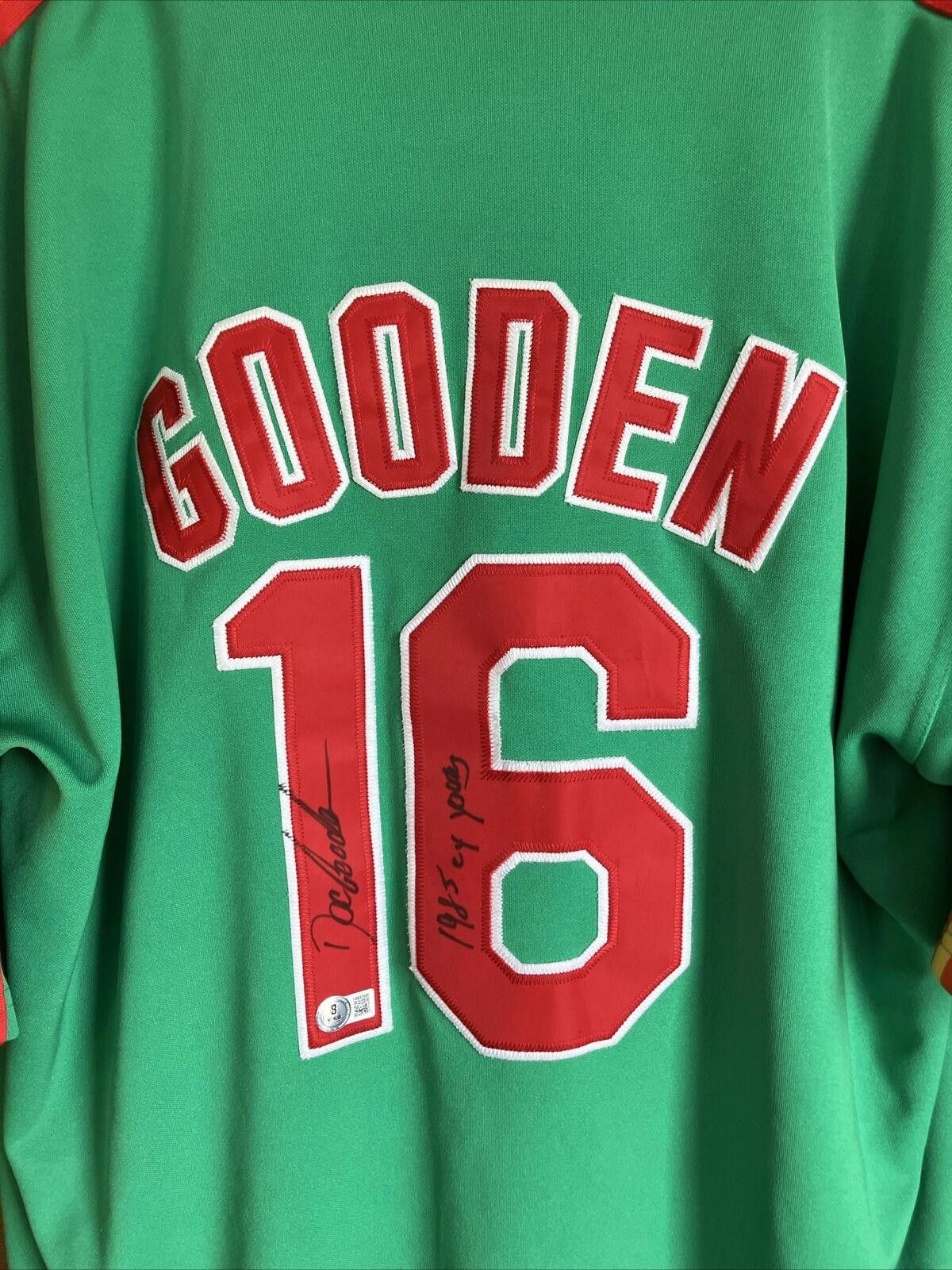 Mitchell & Ness Dwight Gooden SIGNED MITCHELL & NESS Jersey Beckett Size US XL / EU 56 / 4 - 2 Thumbnail