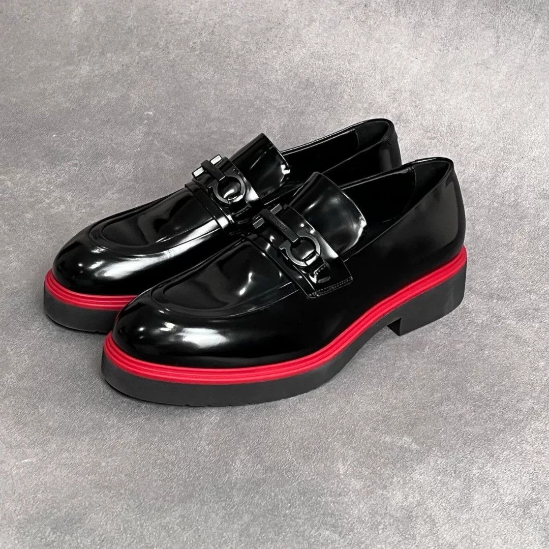 Salvatore Ferragamo Salvatore Ferragamo Leather Black Lowtop Sneakers 7.5 Men Size US 7.5 / EU 40-41 - 1 Thumbnail