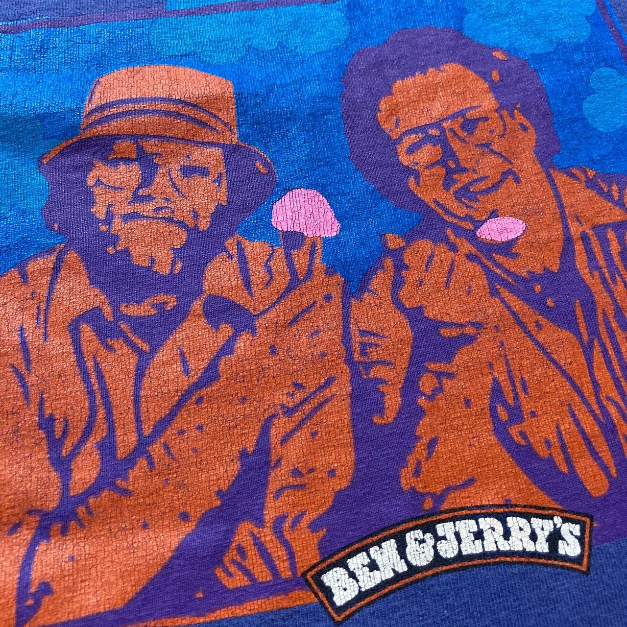 Arts & Science Vintage Ben & Jerry Piece Love Ice Cream Art Faded Tee Size US S / EU 44-46 / 1 - 3 Thumbnail