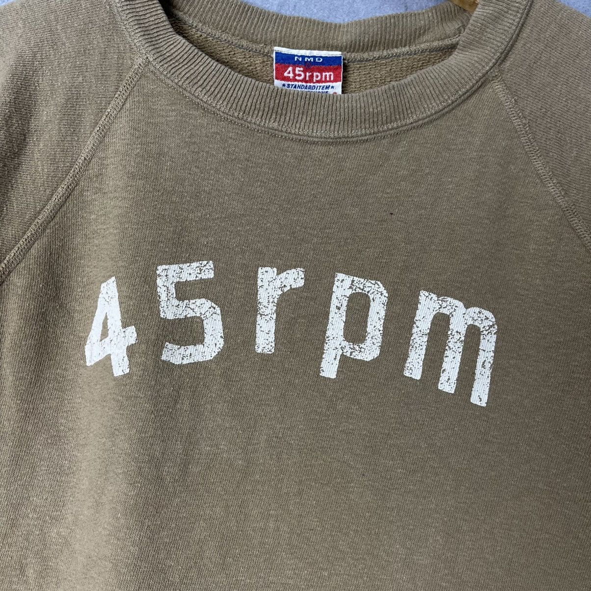 45rpm 45rpm NMD Short Sleeve Sweatshirt Beige Made in Japan Size US S / EU 44-46 / 1 - 3 Thumbnail