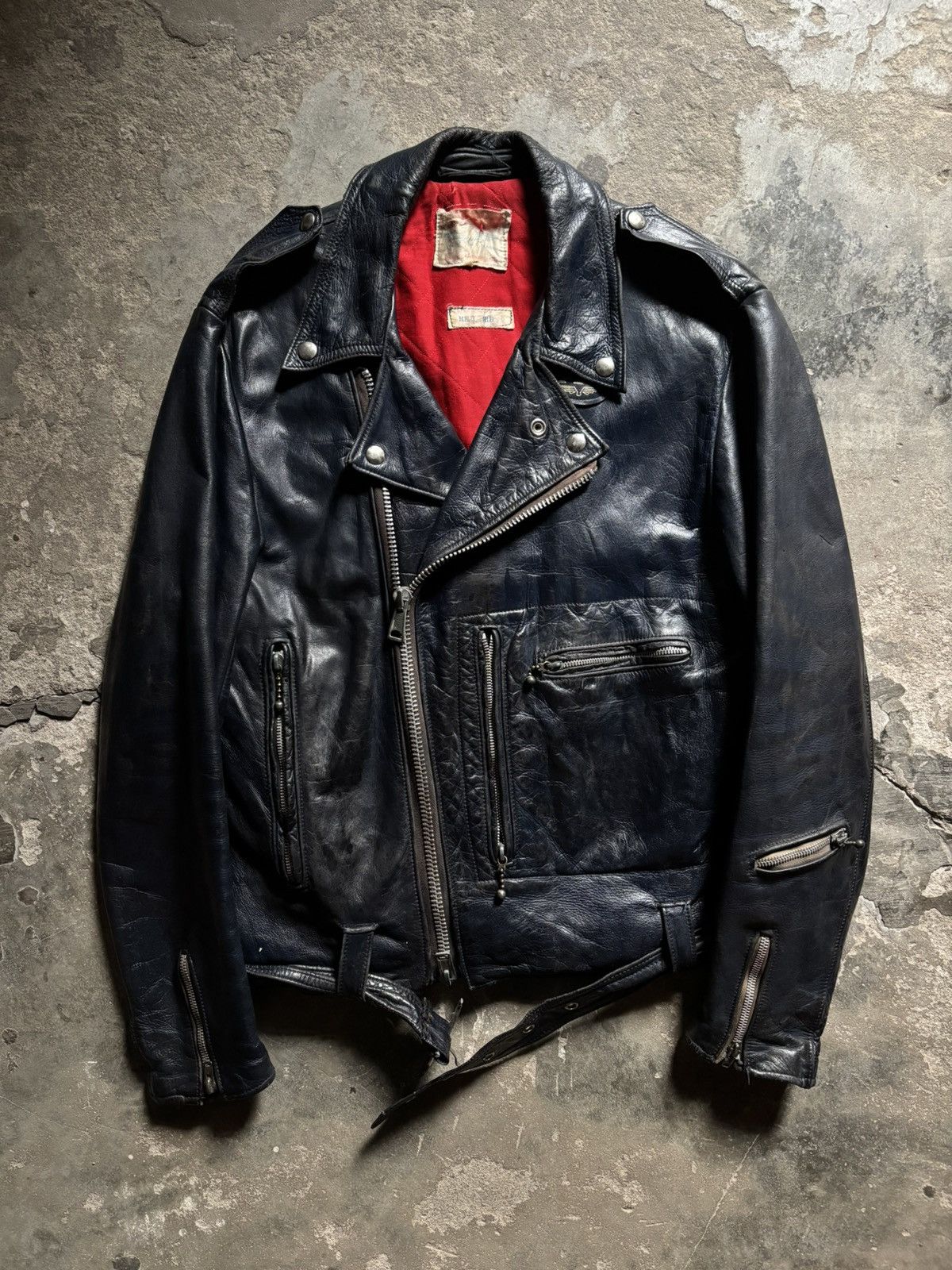 Lewis Leathers 70s Aviakit TwinTrack Bronx Leather Jacket Size US S / EU 44-46 / 1 - 10 Thumbnail