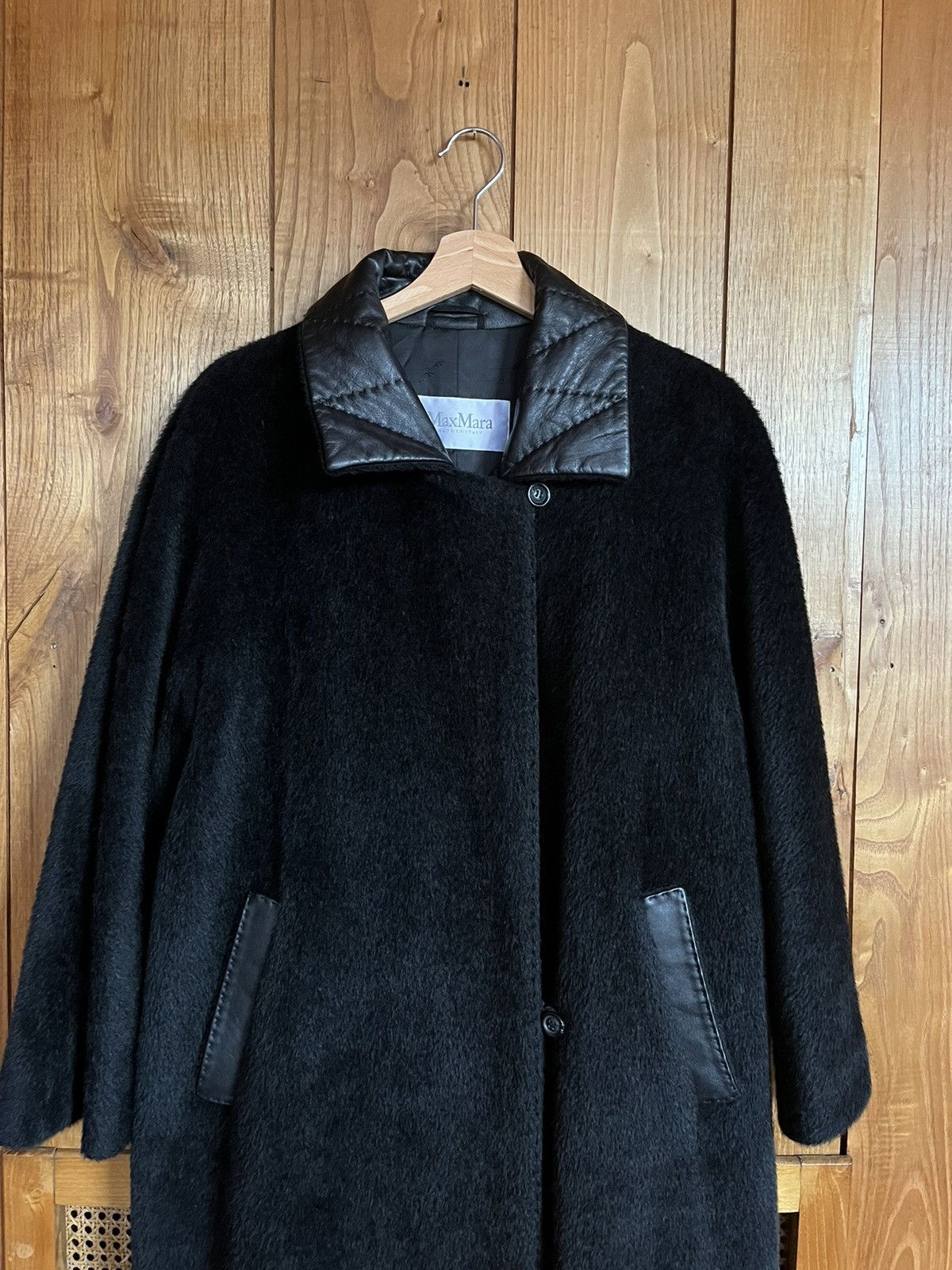 Max Mara Max Mara alpaca and leather details coat Size M / US 6-8 / IT 42-44 - 8 Thumbnail