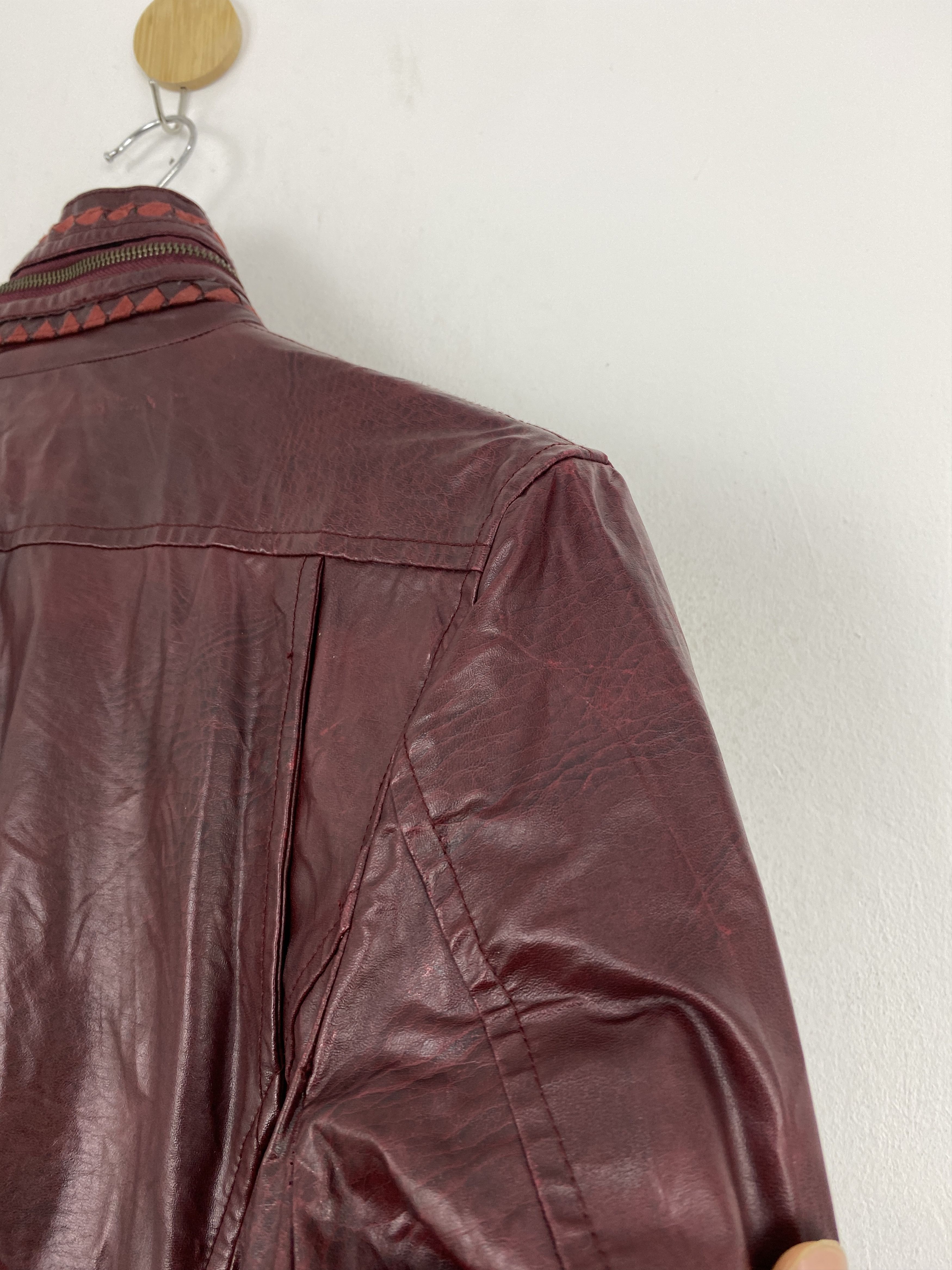 Japanese Brand × Vintage Vintage Japanese Avant Garde Leather Jacket Size US L / EU 52-54 / 3 - 14 Thumbnail
