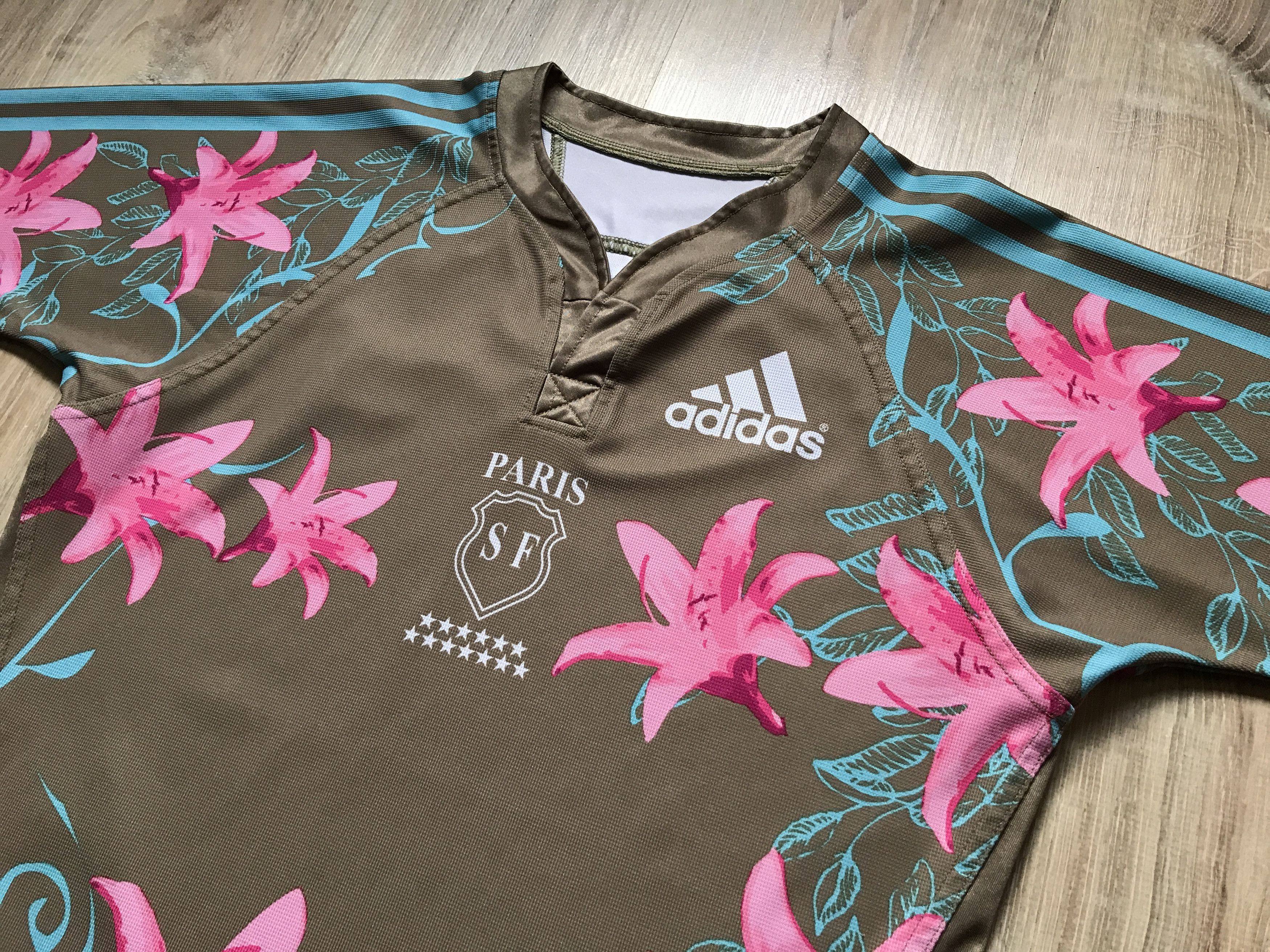 Adidas × Vintage Vintage Adidas Paris SF Stade Francais Jersey Size US S / EU 44-46 / 1 - 3 Thumbnail