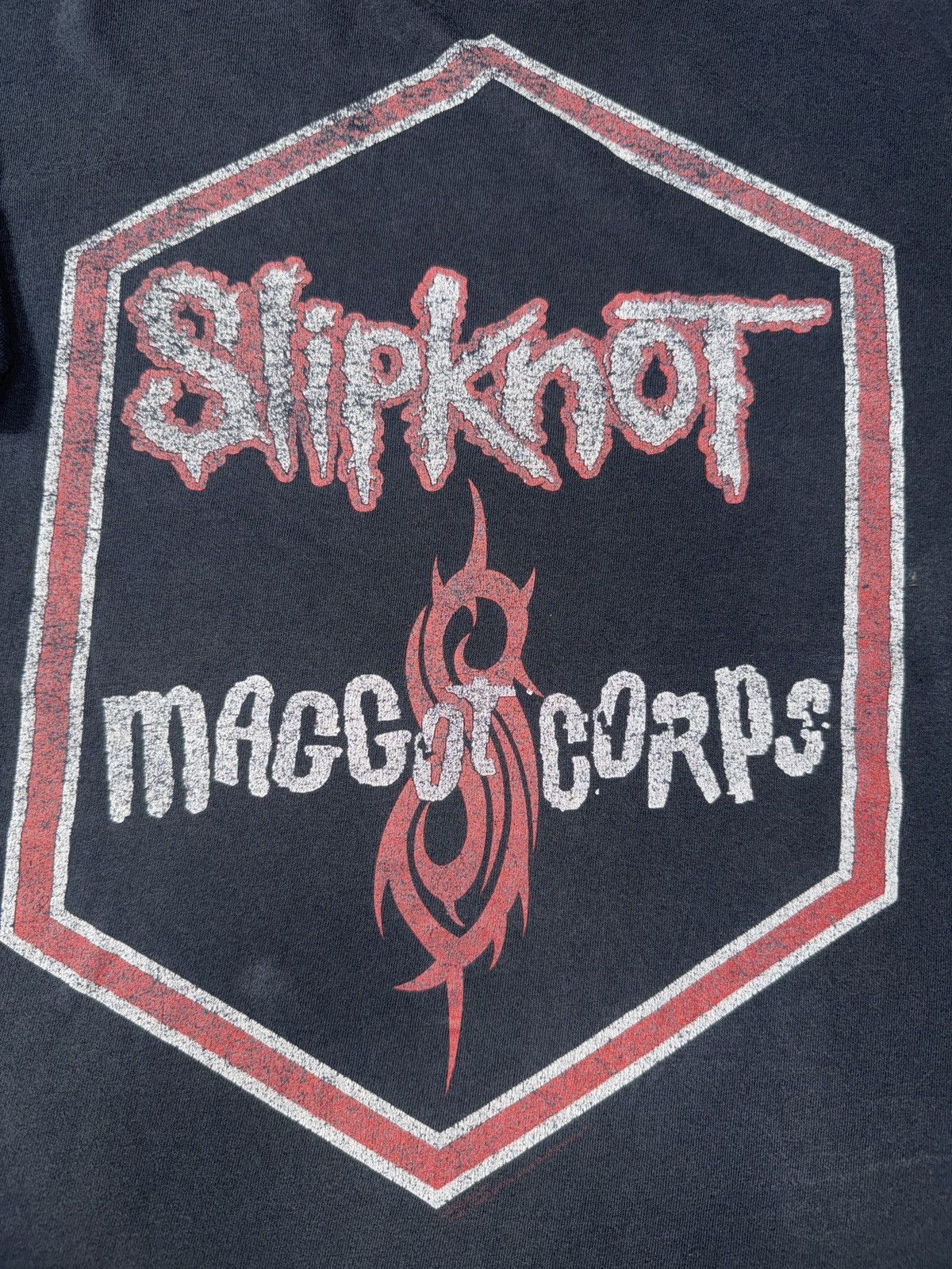 Band Tees × Slipknot × Vintage *RARE* 1990s VINTAGE BLUE GRAPE SLIPKNOT MAGGOT CORPS TEE Size US XL / EU 56 / 4 - 9 Thumbnail