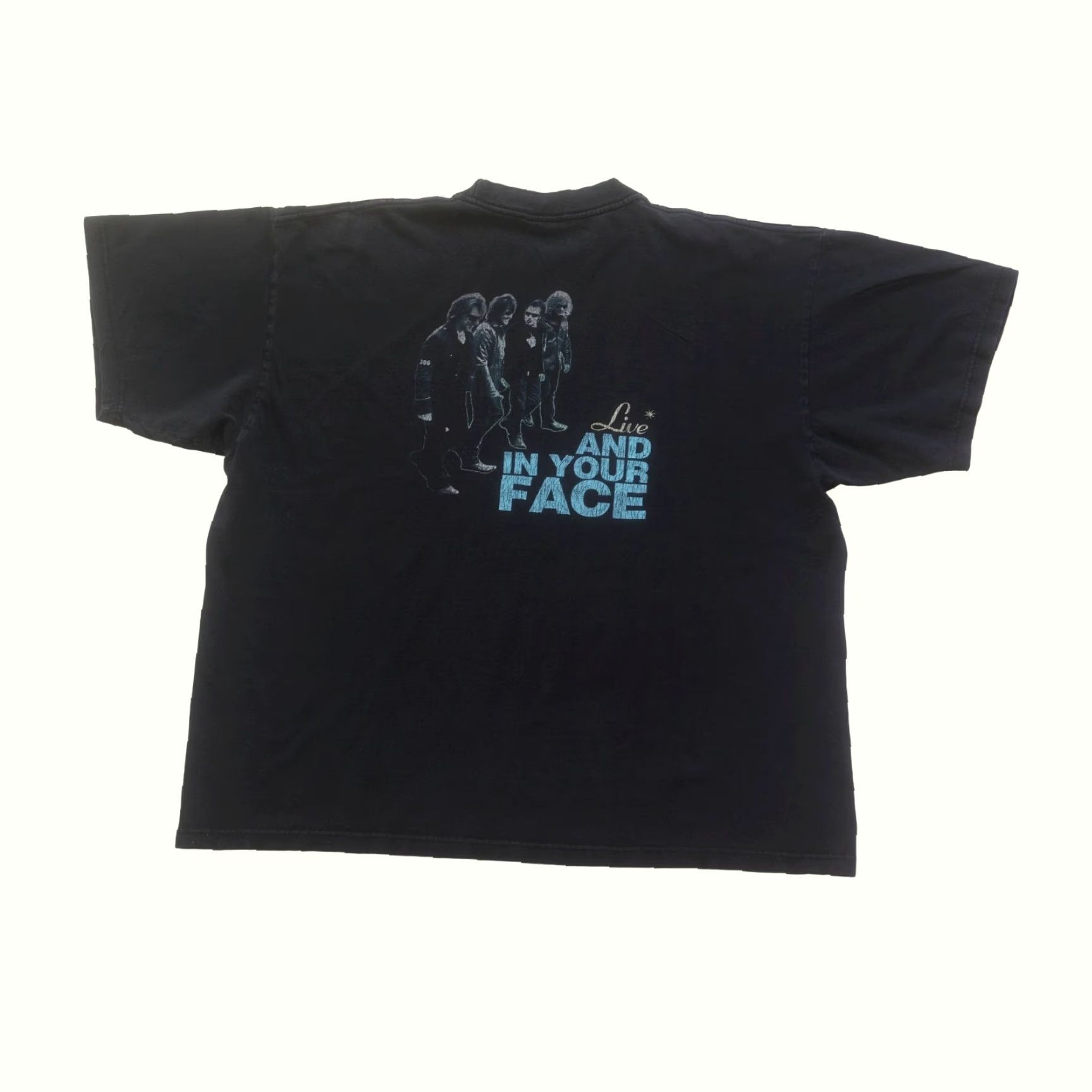 Etro VINTAGE BON JOVI ROCK VGT Y2K RETRO LOST HIGHWAY LIVE MUSIC BLACK GRAPHIC T SHIRT XL Size US XL / EU 56 / 4 - 3 Thumbnail