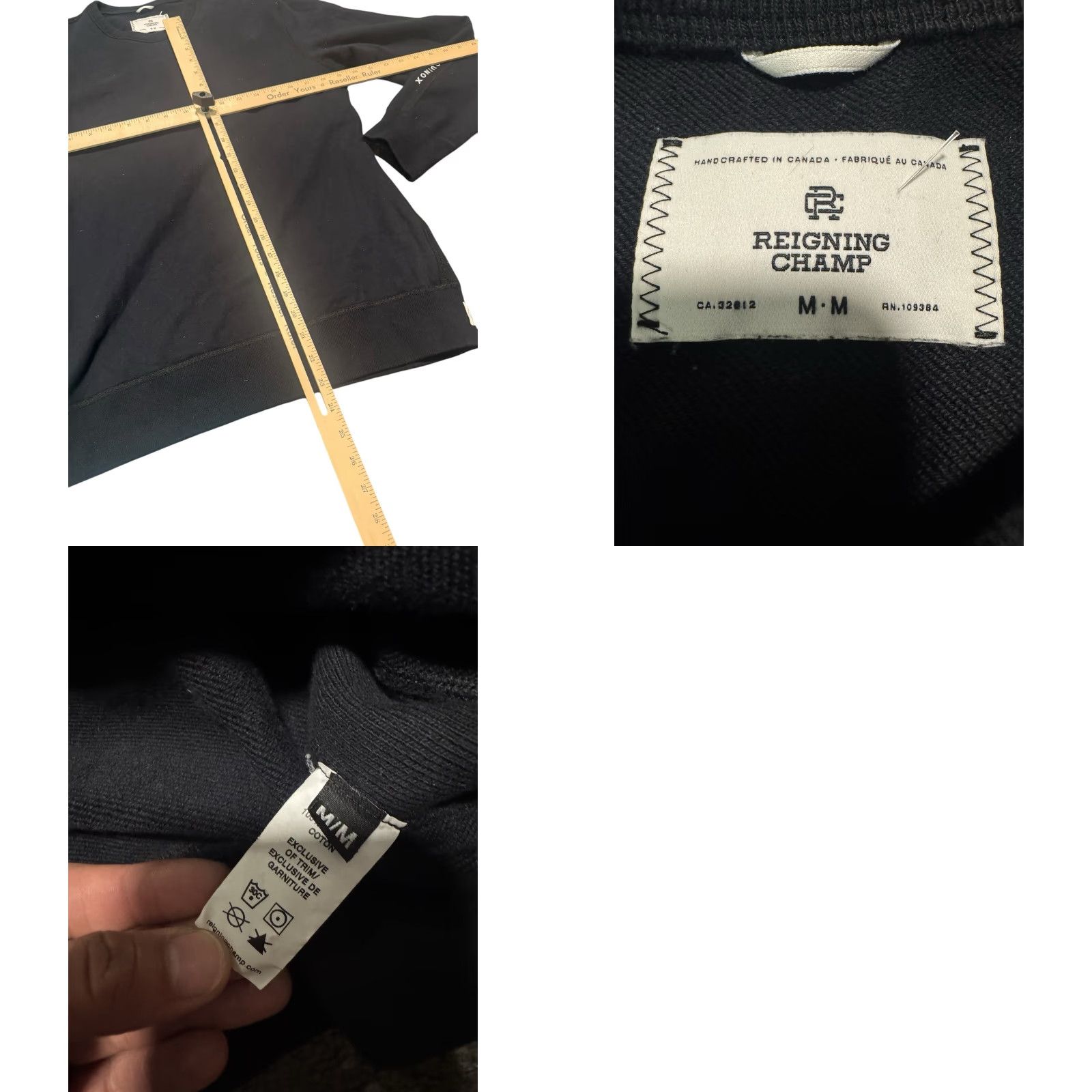 Reigning Champ Reigning Champ Equinox Graphic Sweatshirt Mens Medium Black Size US M / EU 48-50 / 2 - 9 Thumbnail