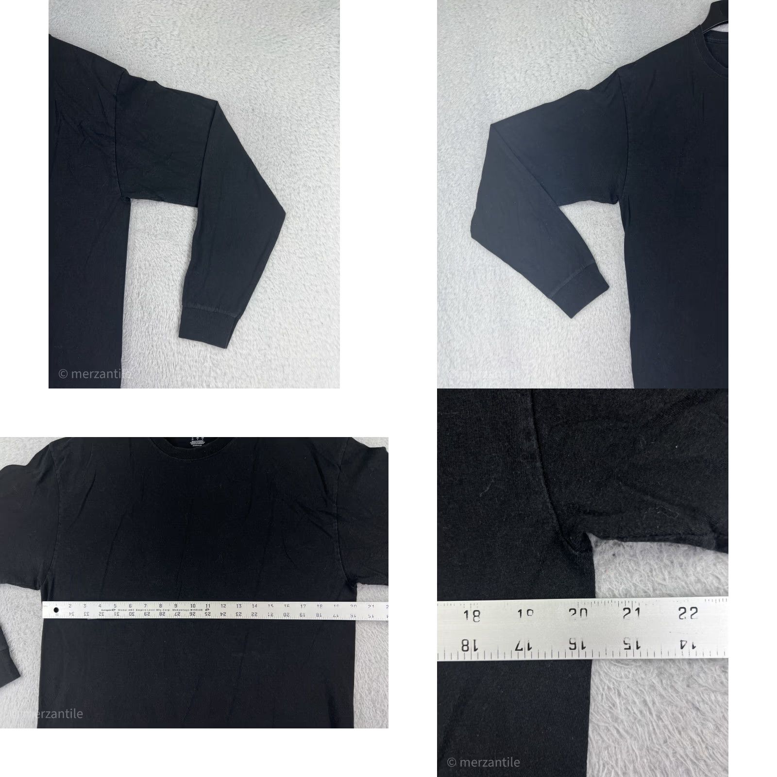 Champion Champion Shirt Women’s Large Black Long Sleeve Logo 100% Cotton All Seasons Casual Pullover Mens Womens Boys Girls Size L / US 10 / IT 46 - 8 Thumbnail