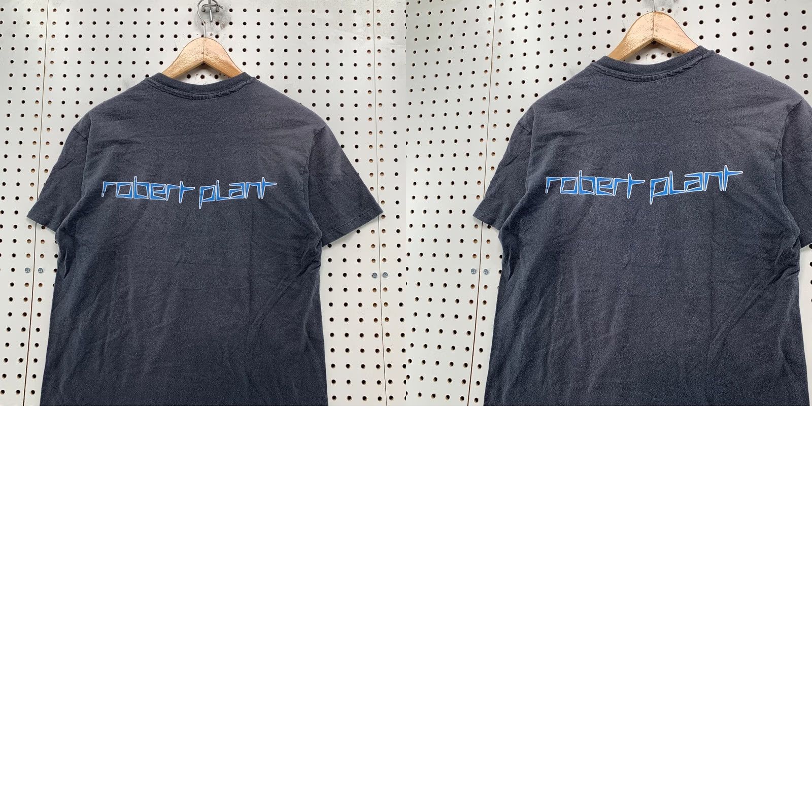 Hanes VINTAGE Robert Plant Led Zeppelin T Shirt Mens L Black 1985 Rock Band USA Mens L Black Size US L / EU 52-54 / 3 - 9 Thumbnail