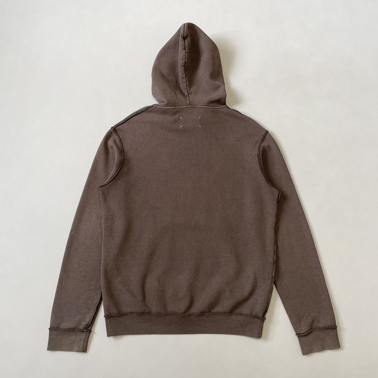 Maison Margiela S/S 19 Inside Out Seam Washed Cotton Hoodie Size US M / EU 48-50 / 2 - 15 Thumbnail