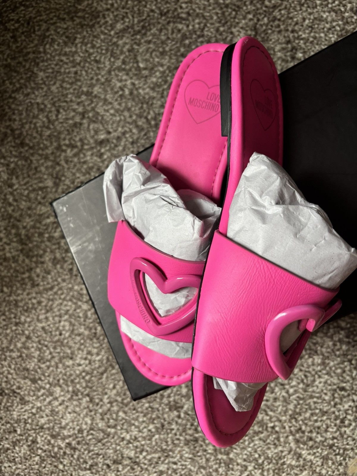 Love Moschino Love moschino pink heart slip ons Size US 6.5 / IT 36.5 - 1 Thumbnail