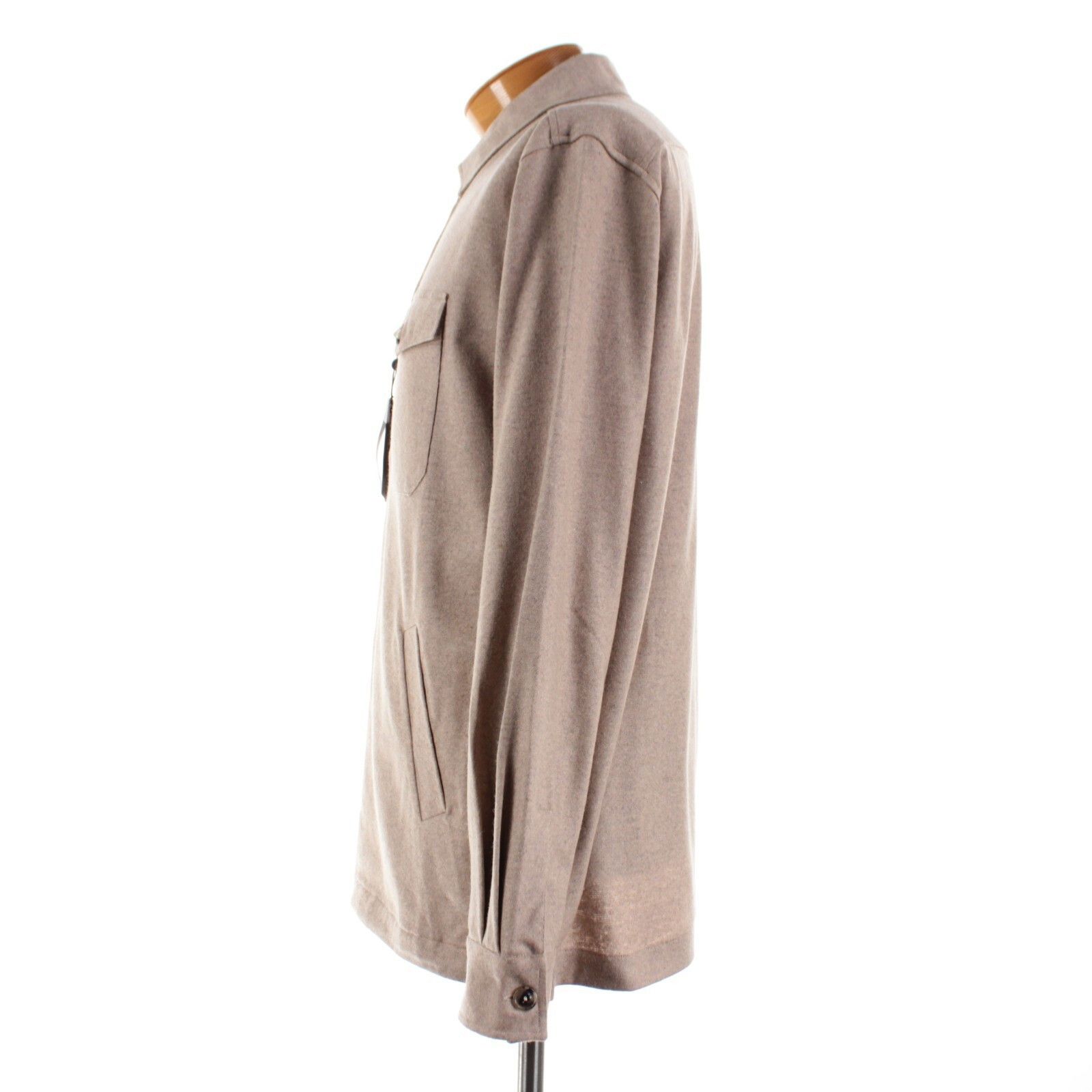 Other Windsor Overshirt Size XL US In Beige Cashmere Blend Size US XL / EU 56 / 4 - 4 Thumbnail