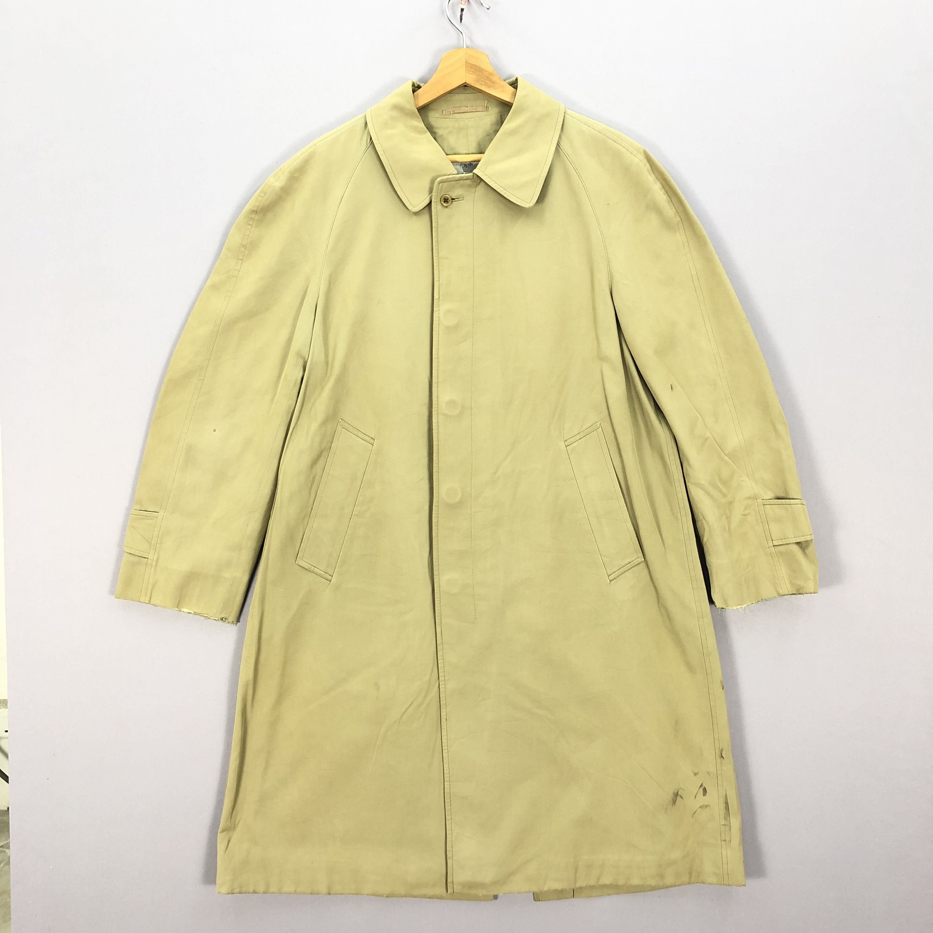 Vintage 90s Aquascutum Long Trench Jackets Distressed