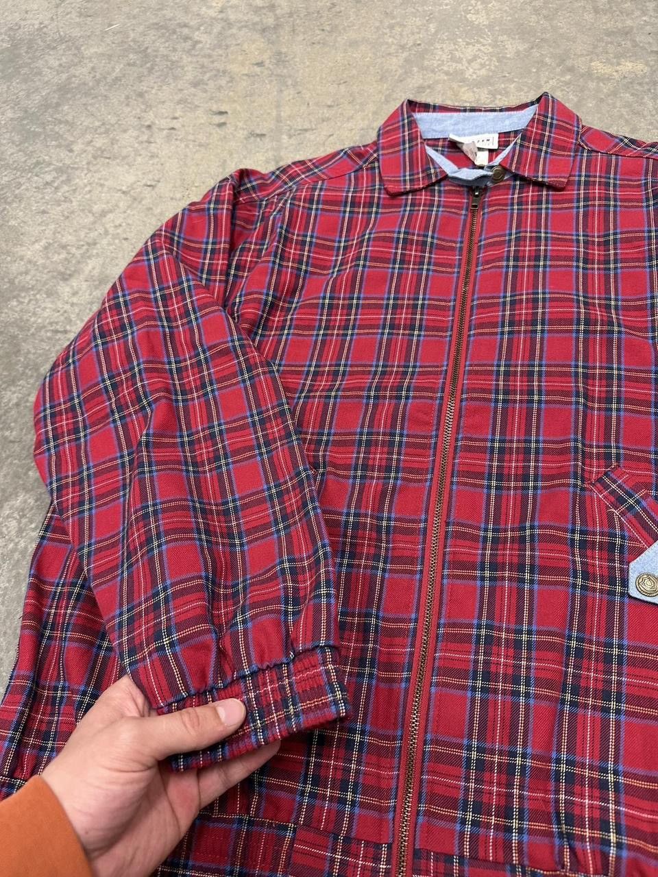 Jantzen Vintage 90s Jantzen Red Plaid Harrington Jacket Size Medium Size US M / EU 48-50 / 2 - 3 Thumbnail