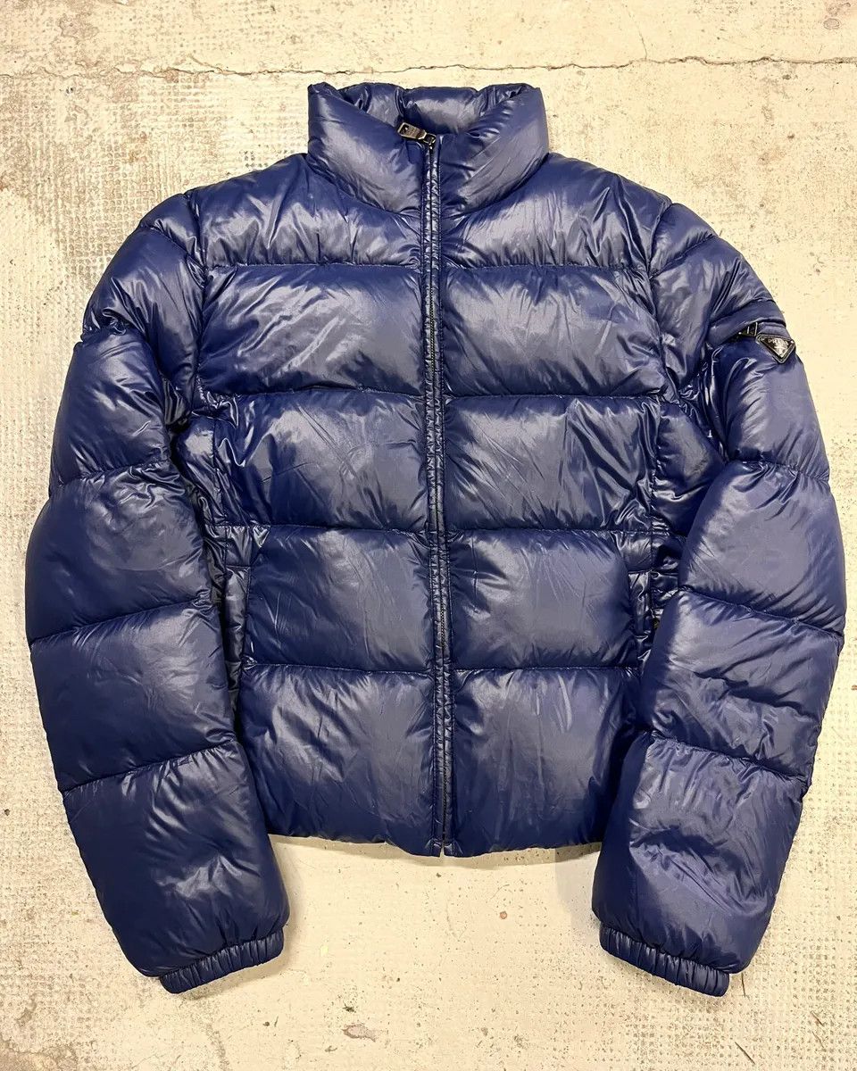 Prada 2000s Prada Navy Nylon Quilted Puffer Jacket Size US S / EU 44-46 / 1 - 1 Thumbnail